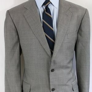 45R Brooks Brothers Italy Gray Houndstooth Blazer